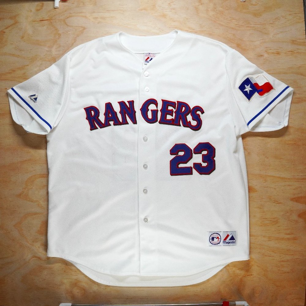 Autographed Texas Rangers Mark Teixeira Jersey - XL